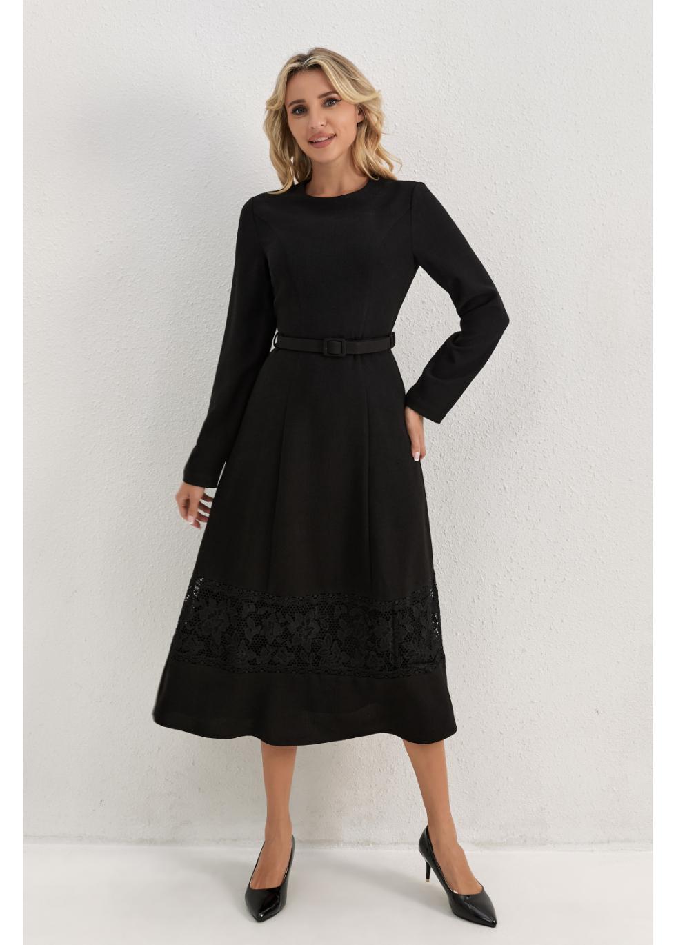 Opera Lace Hem Midi Dress in L view 4 - Opera Sport Lace Dress