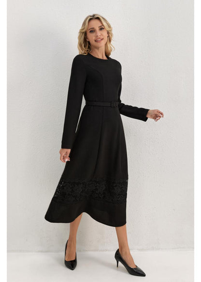 Opera Lace Hem Midi Dress in XL view 5 - Opera Sport Lace Dress