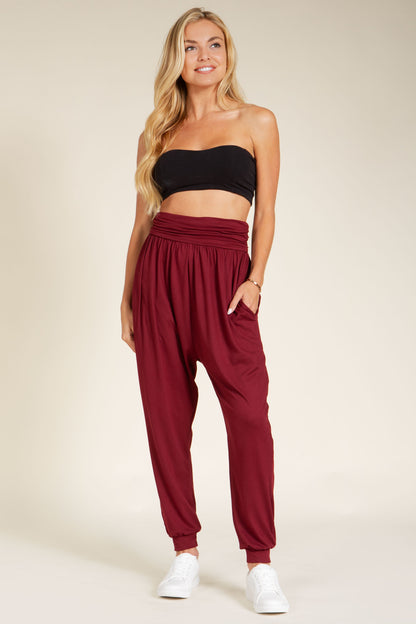 Orange Farm Harem Jogger Pants with Side Pockets view 9 - Harem Pants Joggers (bottom)