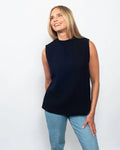 Organic Cotton Gauze Halter Top Black view 2 (top) - organic cotton tops, organic cotton tops women, or - shop at us.meeeshop