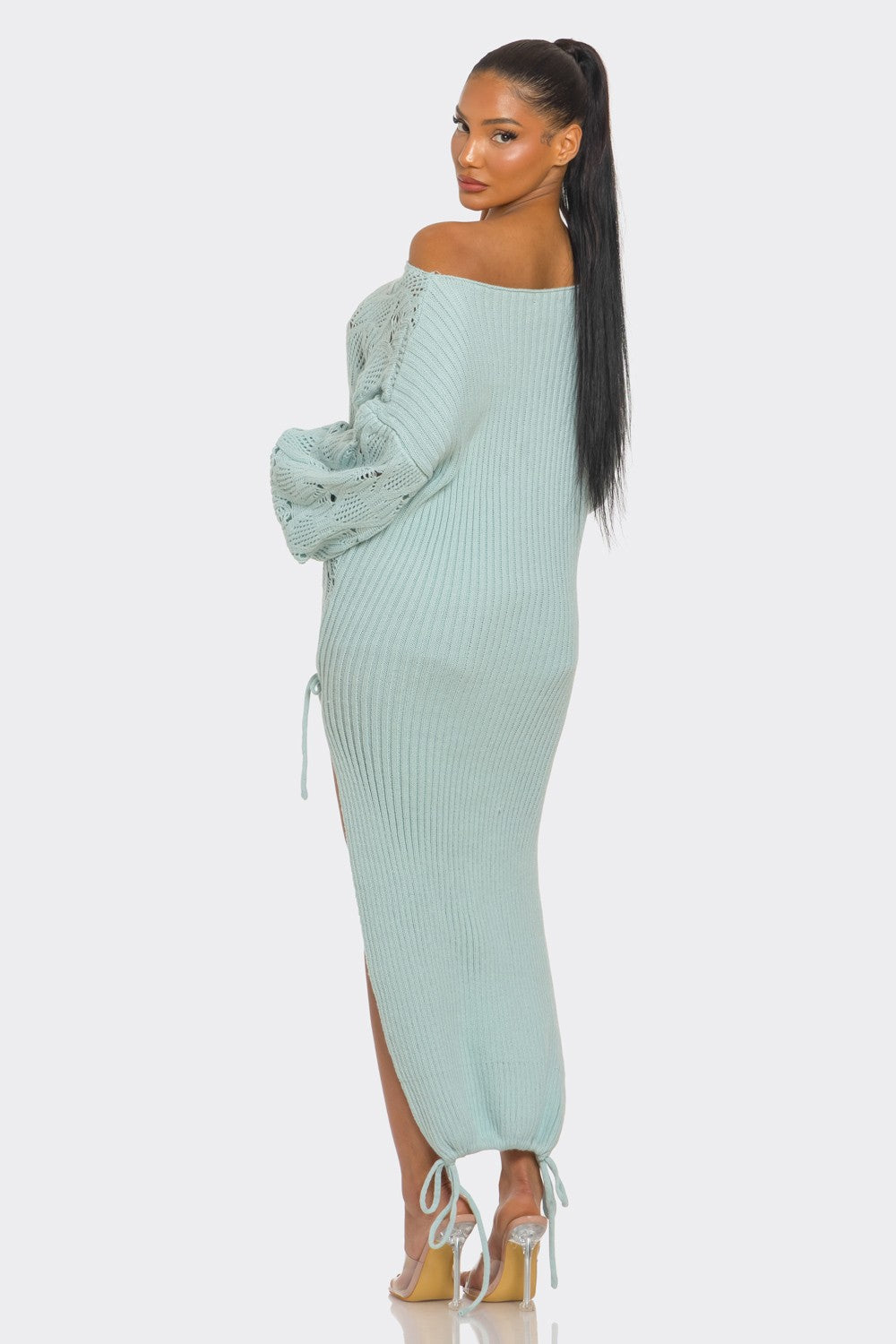 Oversized Knit Asymmetrical Sweater view 5 - Relaxed Fit - Oversized Knit Sweater Women (top)