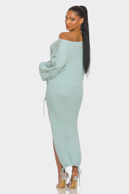 Oversized Knit Asymmetrical Sweater view 5 - Relaxed Fit - Oversized Knit Sweater Women (top)
