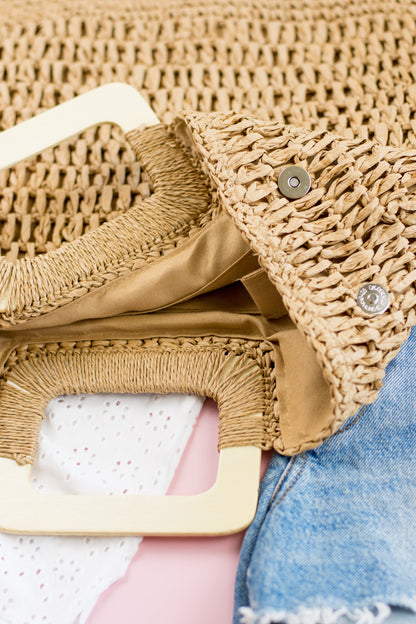Oversized Straw Tote view 5 - Relaxed Fit - Oversized Straw Tote Bag