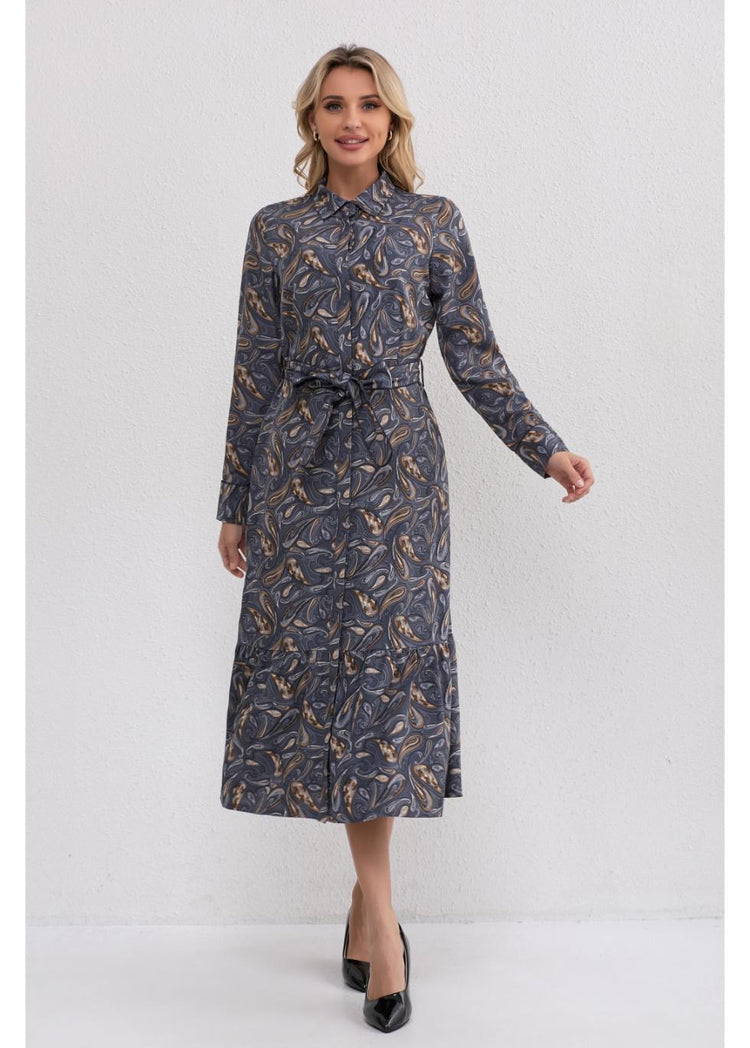 Paisley Charm Midi Dress L view 4 (dress) - midi dress, charm midi dress - shop at us.meeeshop
