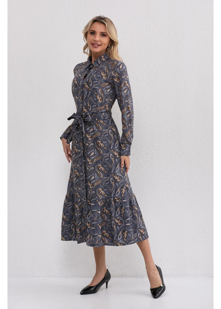 Paisley Charm Midi Dress M view 3 (dress) - midi dress, charm midi dress - shop at us.meeeshop