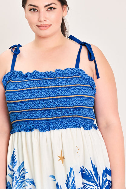Palm Escape Woven Maxi Dress view 11