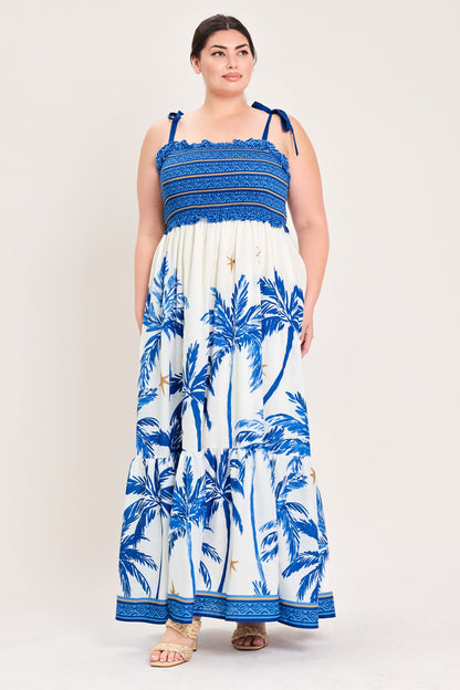 Palm Escape Woven Maxi Dress view 14