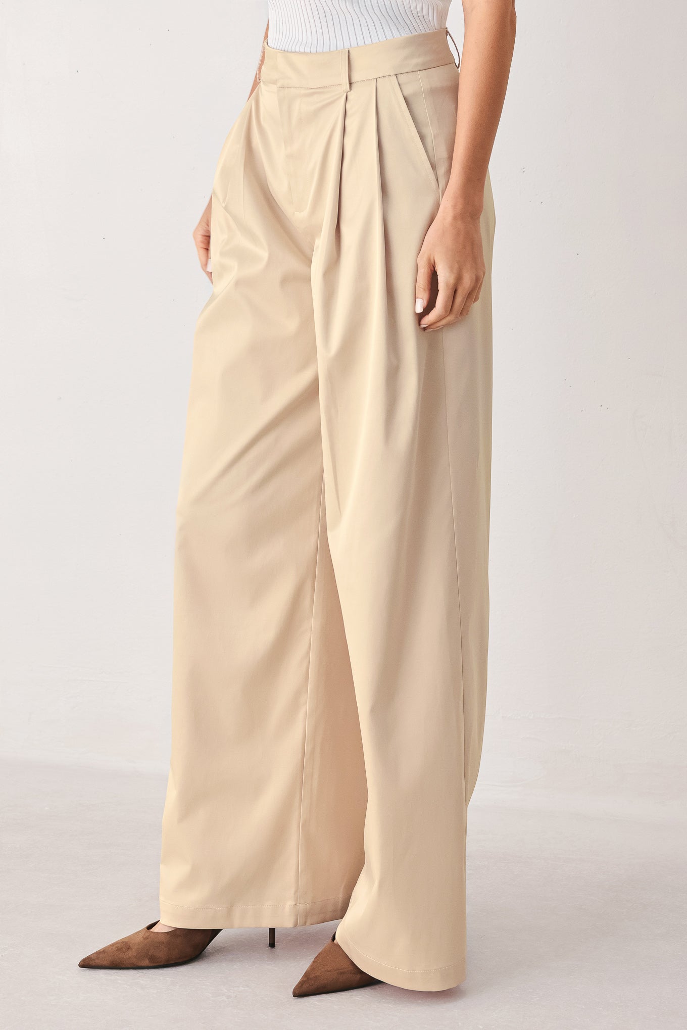 Parchment Relaxed-fit Woven Pants view 12 - Relaxed Fit (bottom)