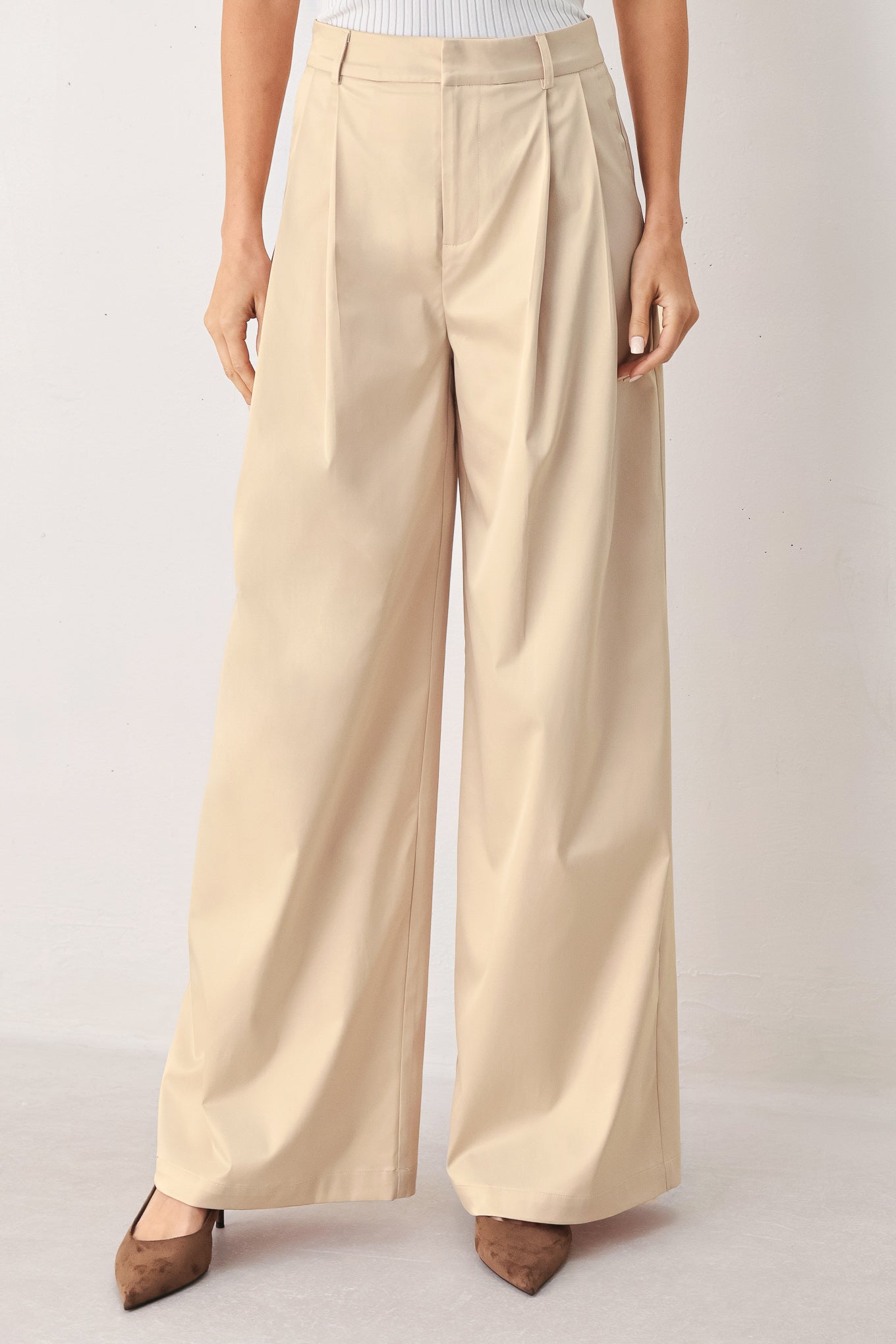 Parchment Relaxed-fit Woven Pants view 9 - Relaxed Fit (bottom)