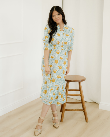 Parker V Neck Long Dress in M view 2 - Parker Maxi Dress