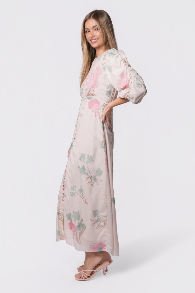 Patricia Dress (green Pink) L view 4 (dress) - patricia heaton green dress, patricia velasquez green dr - shop at us.meeeshop