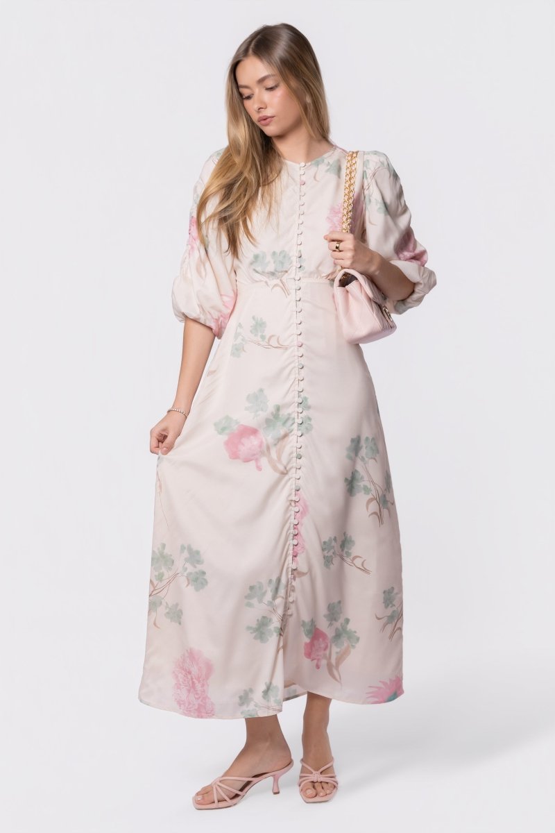 Patricia Dress (green Pink) S view 2 (dress) - patricia heaton green dress, patricia velasquez green dr - shop at us.meeeshop