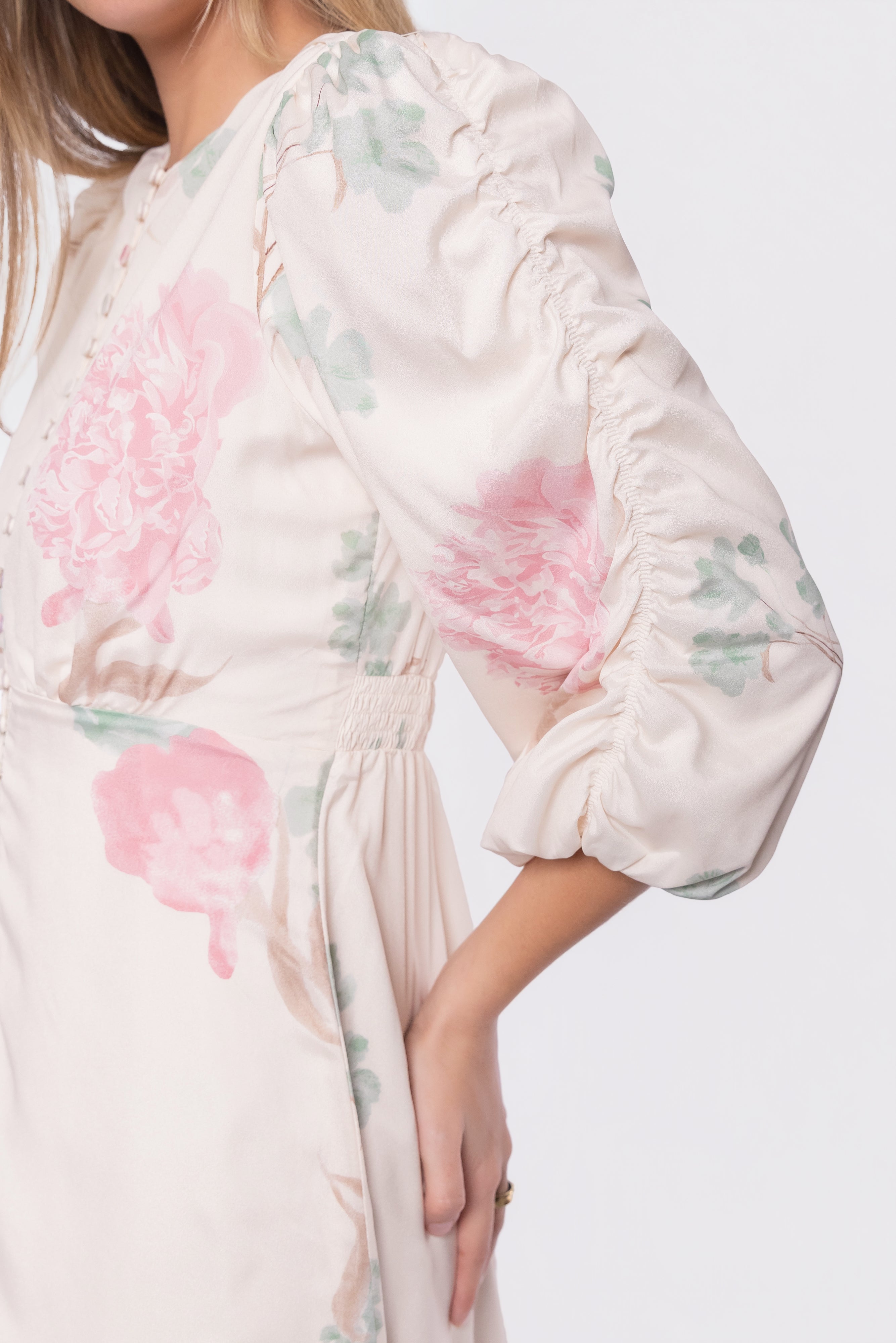 Patricia Dress (green Pink) view 7 (dress) - patricia heaton green dress, patricia velasquez green dres - shop at us.meeeshop