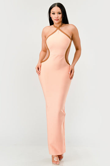 Peaches and Cream Infinity Gown Bandage Dress - MeeeShop Women's Fashion