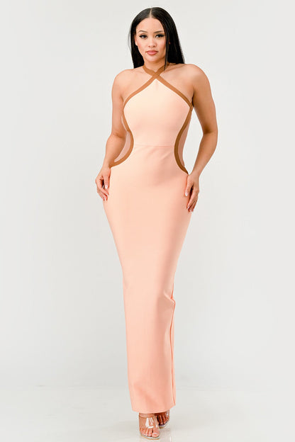 Peaches and Cream Infinity Gown Bandage Dress - MeeeShop Women's Fashion