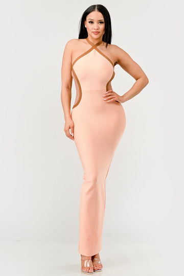 Peaches and Cream Infinity Gown Bandage Dress - MeeeShop Women's Fashion