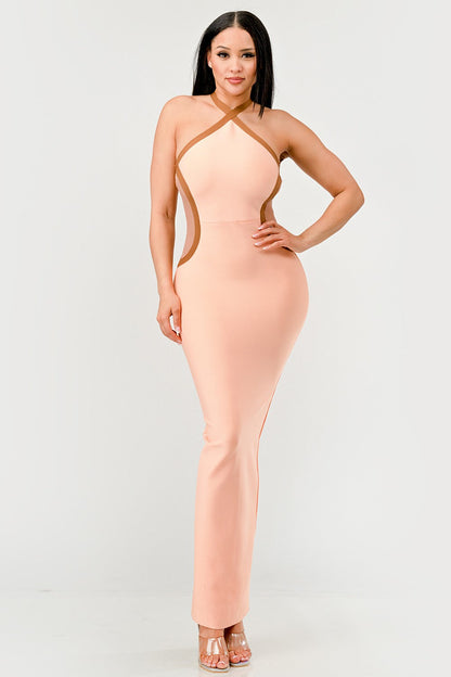 Peaches and Cream Infinity Gown Bandage Dress - MeeeShop Women's Fashion