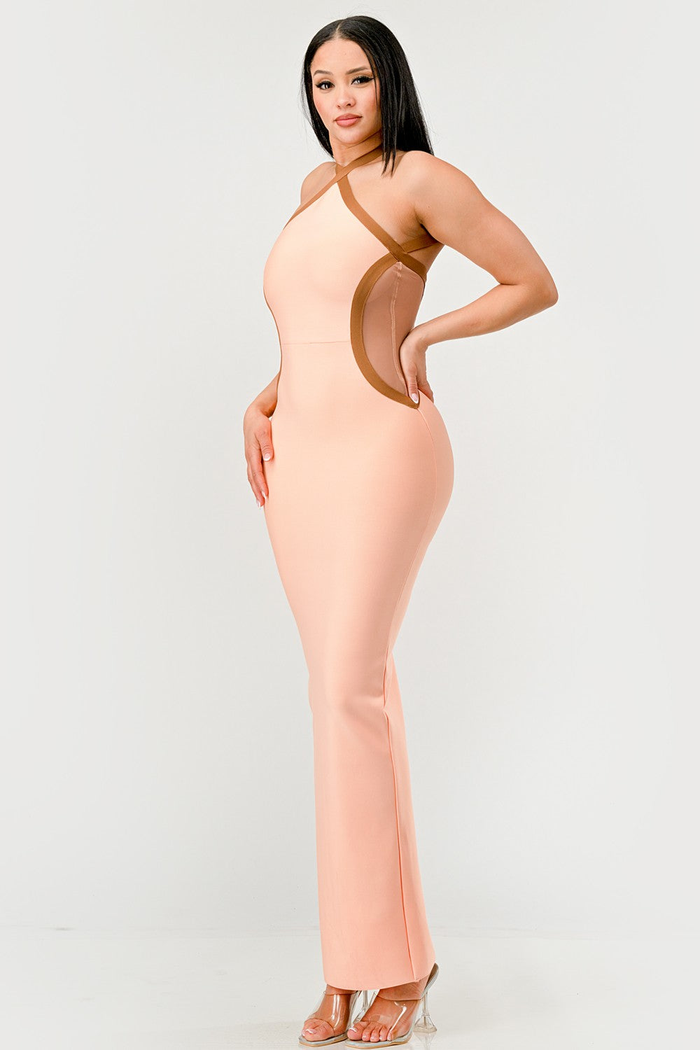 Peaches and Cream Infinity Gown Bandage Dress - MeeeShop Women's Fashion