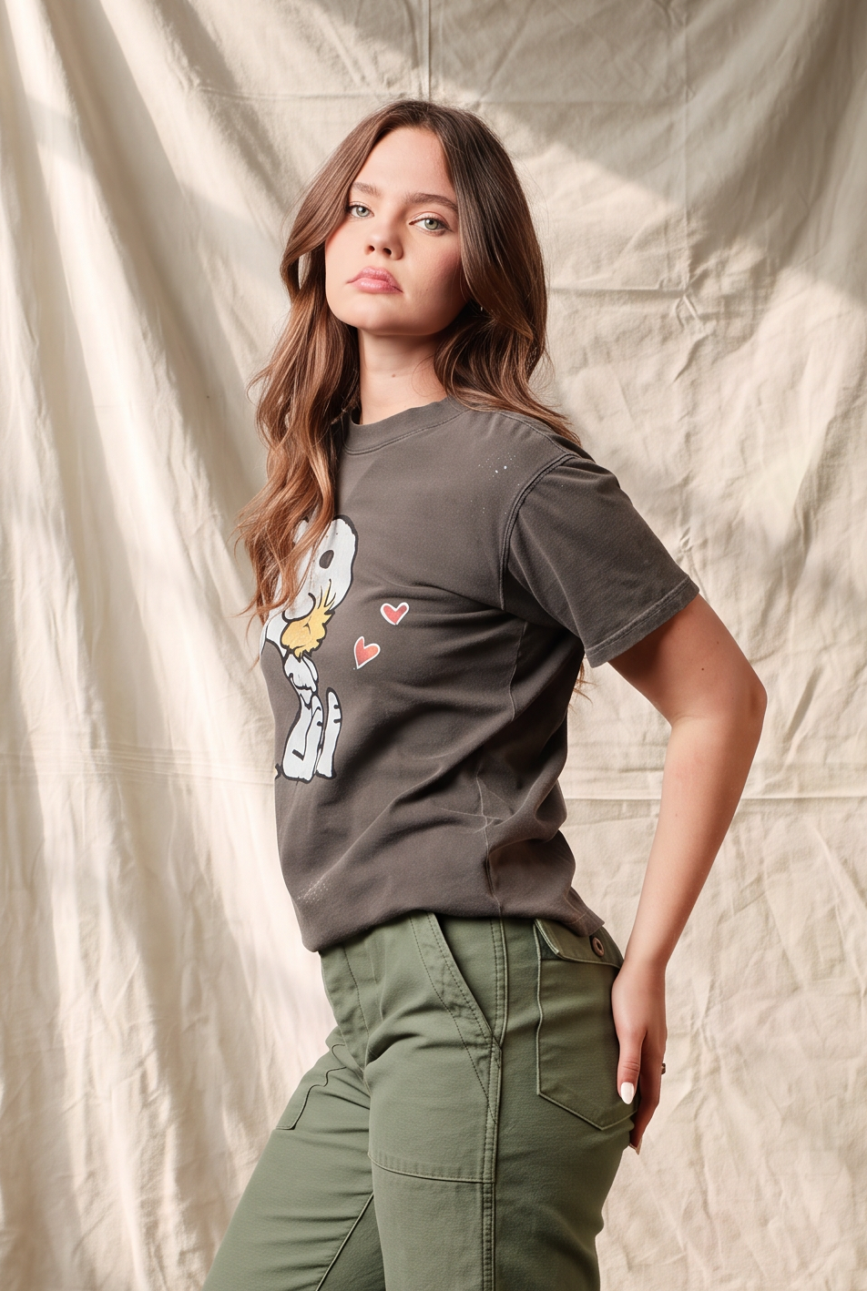 Peanuts Bff on Stencil Tee in L view 4 - Peanuts Friendship Shirt (top)