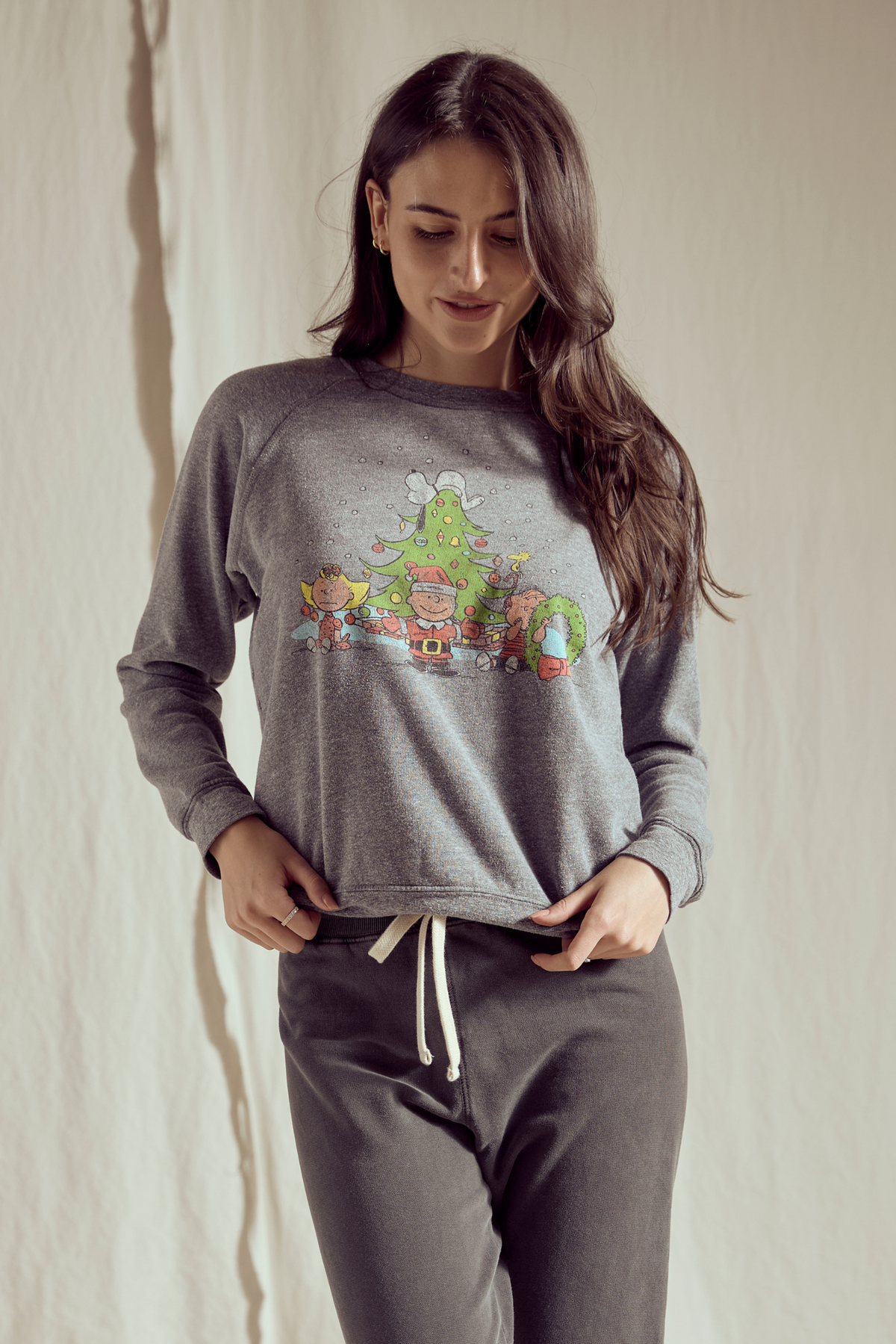 Peanuts Christmas Sweatshirt in XS - Peanuts Christmas Sweatshirt Womens (top)