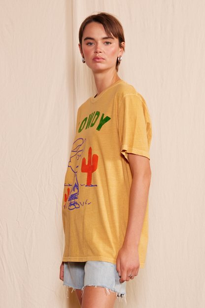 Peanuts Cowboy Charlie Tee in S view 2 - Peanuts Cowboy Shirt (top)