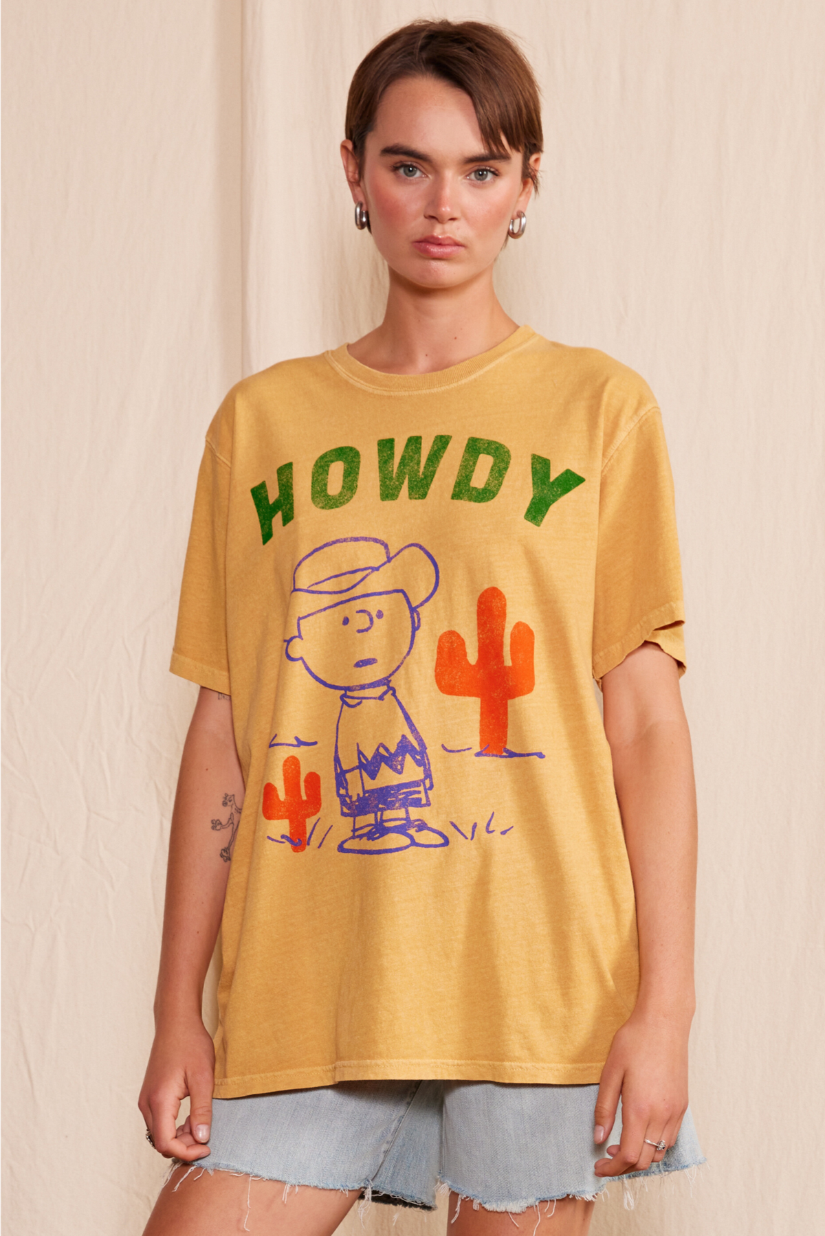 Peanuts Cowboy Charlie Tee in XS - Peanuts Cowboy Shirt (top)