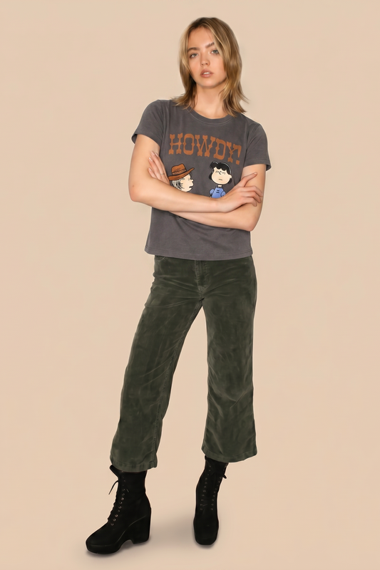 Peanuts Howdy Baby Tee in XS - Peanuts Howdy Shirt (top)