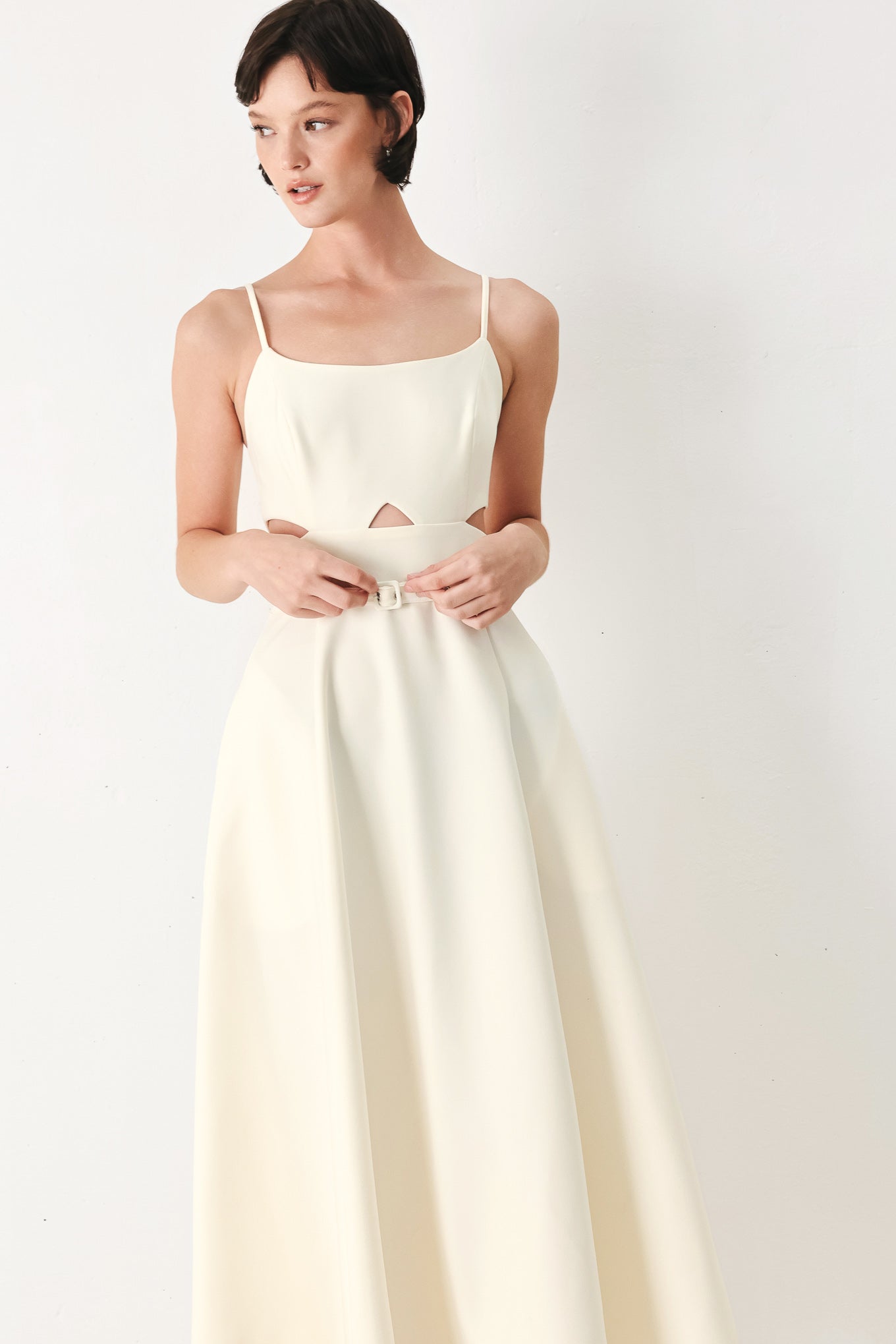 pearl moon woven Pearl Moon Woven Midi Dress view 10 (dress) - shop at us.meeeshop