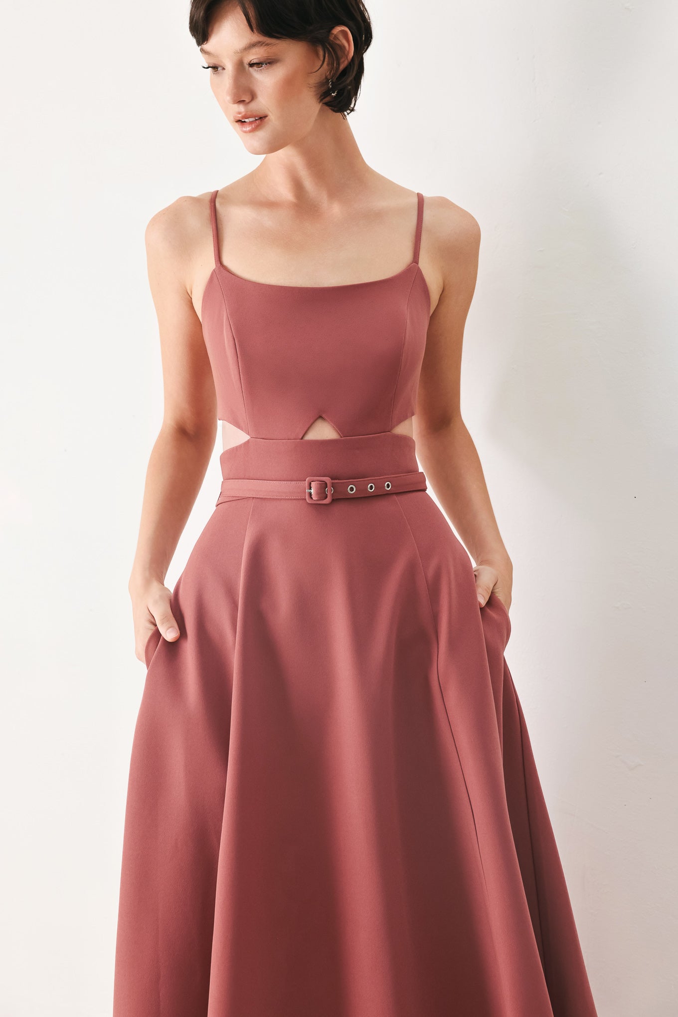 pearl moon woven Pearl Moon Woven Midi Dress view 4 (dress) - shop at us.meeeshop