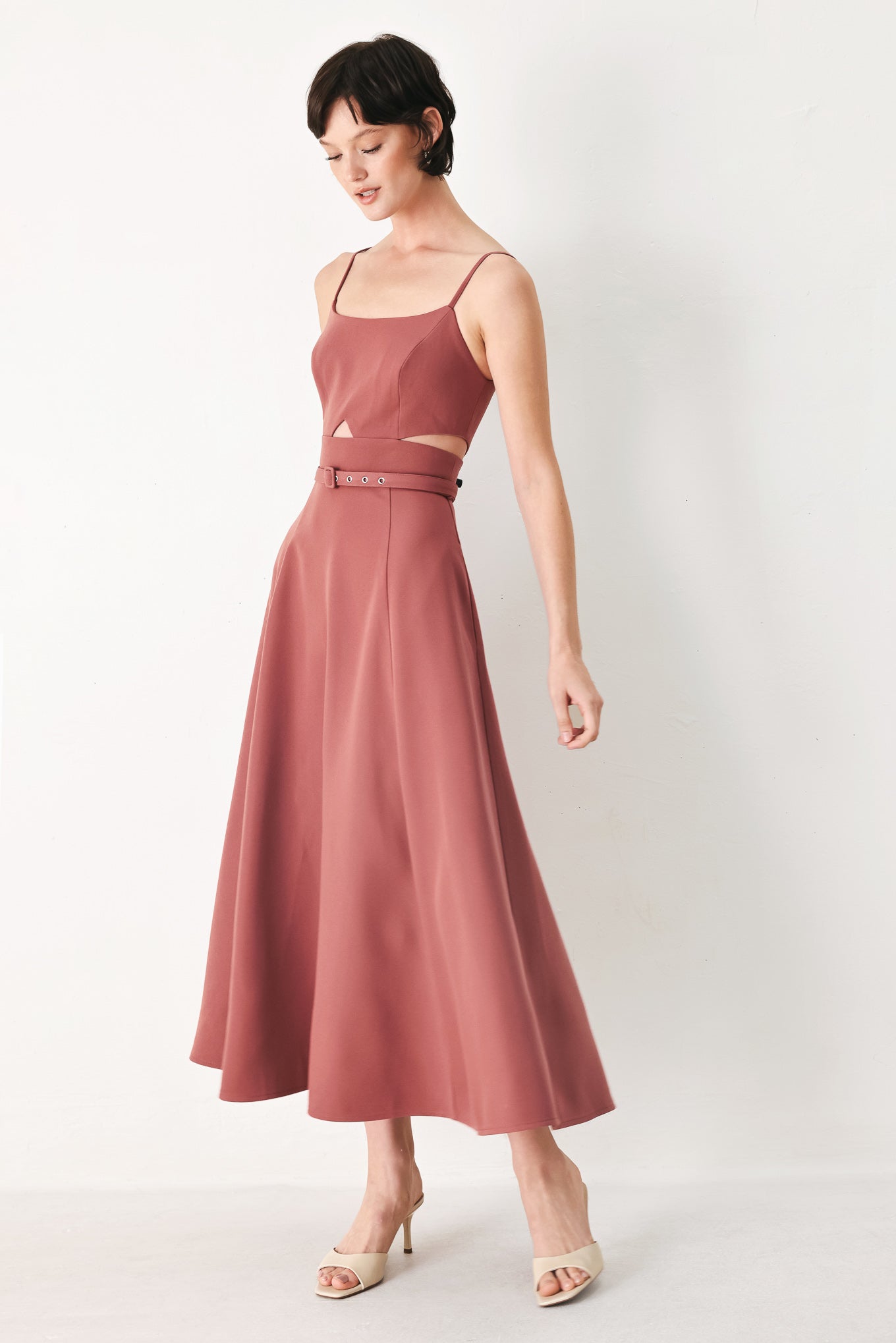 pearl moon woven Pearl Moon Woven Midi Dress view 5 (dress) - shop at us.meeeshop