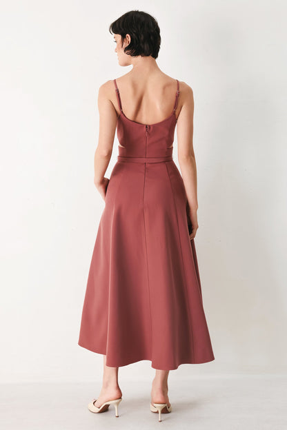 pearl moon woven Pearl Moon Woven Midi Dress view 7 (dress) - shop at us.meeeshop