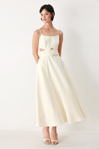 pearl moon woven Pearl Moon Woven Midi Dress view 9 (dress) - shop at us.meeeshop
