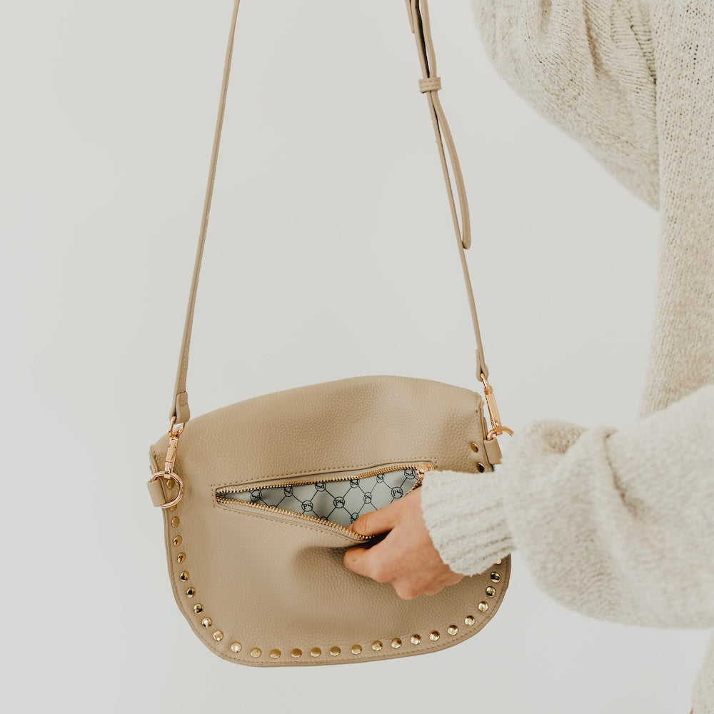 Pebbled Sabrina Studded Bum Bag view 8