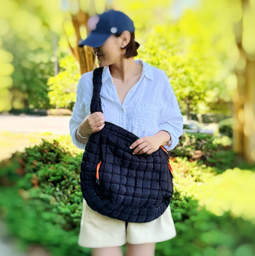 Perfect Puffy Large Quilted Bag in Black - Best Puffy Bag