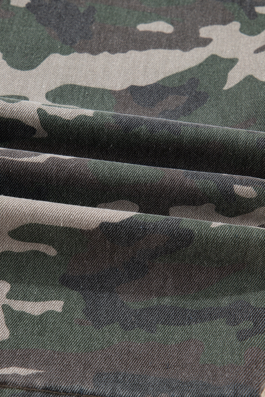 peyton camo multi Peyton Camo Multi Pocket Cargo Wide Leg Jeans view 7 (bottom) - shop at us.meeeshop