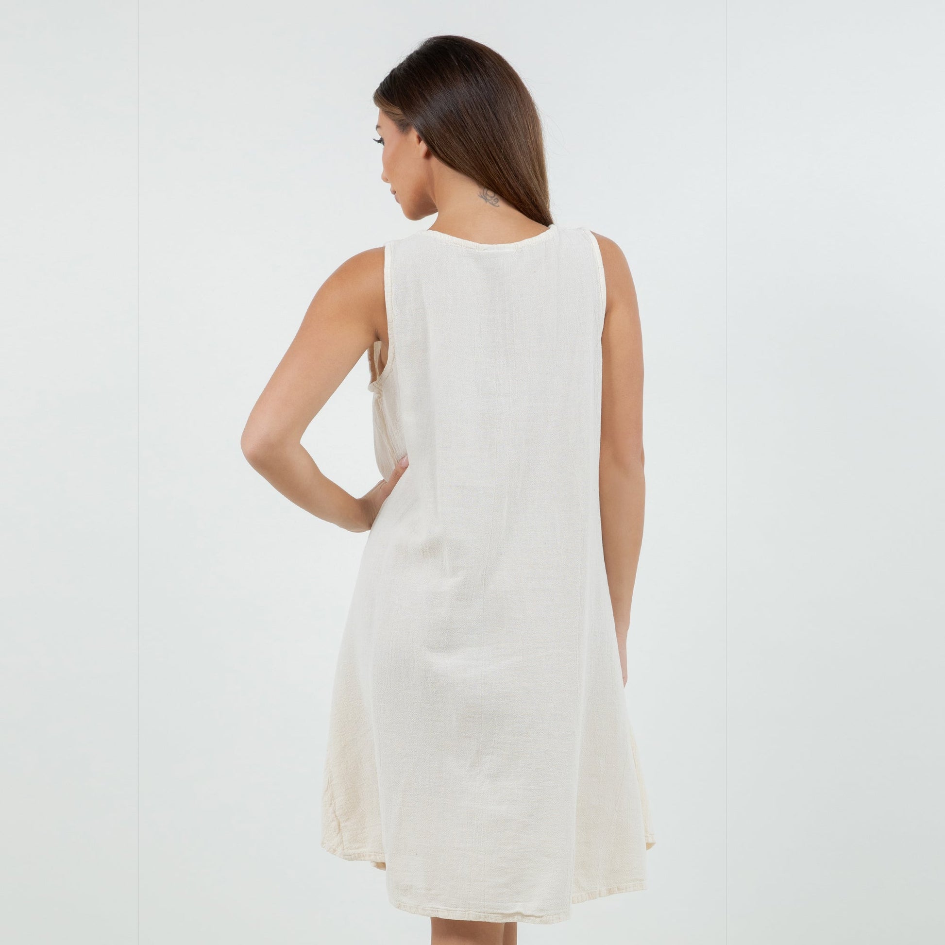 Peyton Dress 100% Cotton Gauze in 0 (XS/S) view 11 - Peyton 100 Cotton Maxi Dress