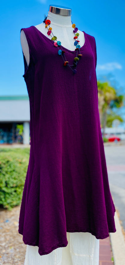 Peyton Dress 100% Cotton Gauze in 0 (XS/S) view 13 - Peyton 100 Cotton Maxi Dress