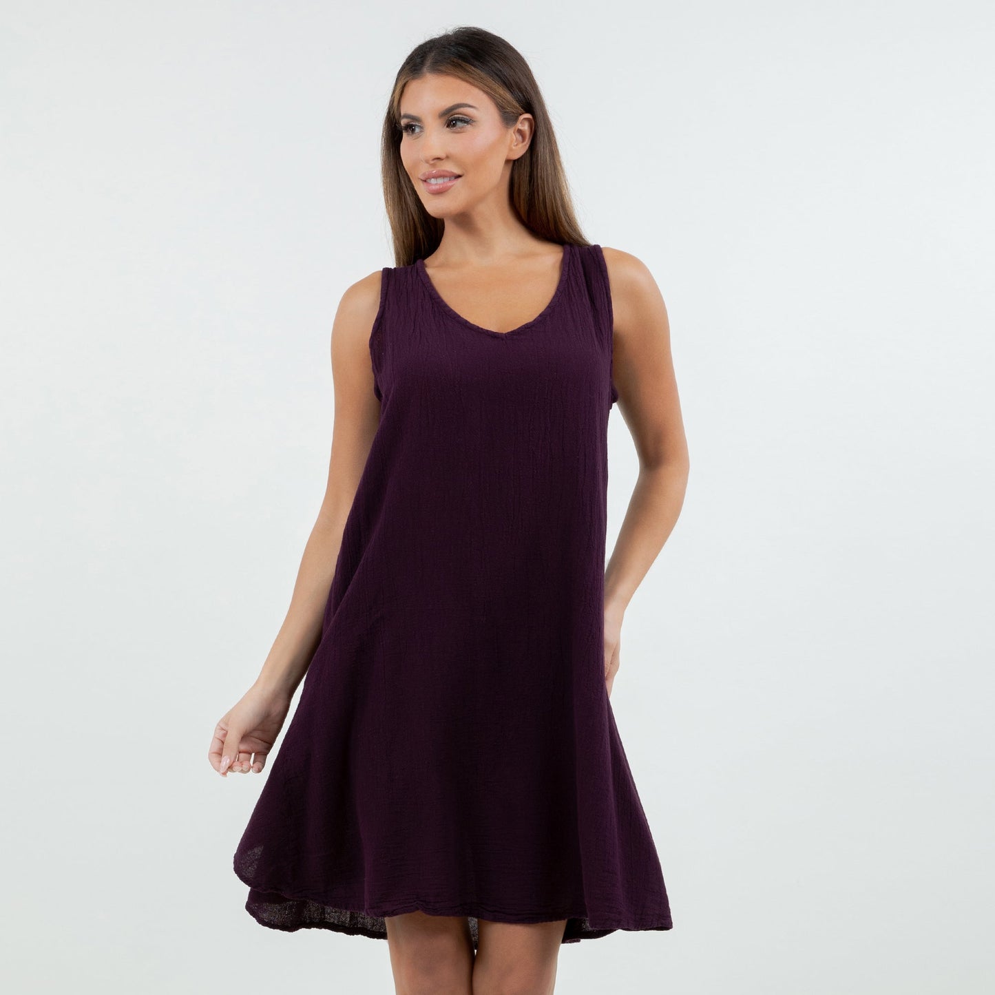 Peyton Dress 100% Cotton Gauze in 0 (XS/S) view 3 - Peyton 100 Cotton Maxi Dress