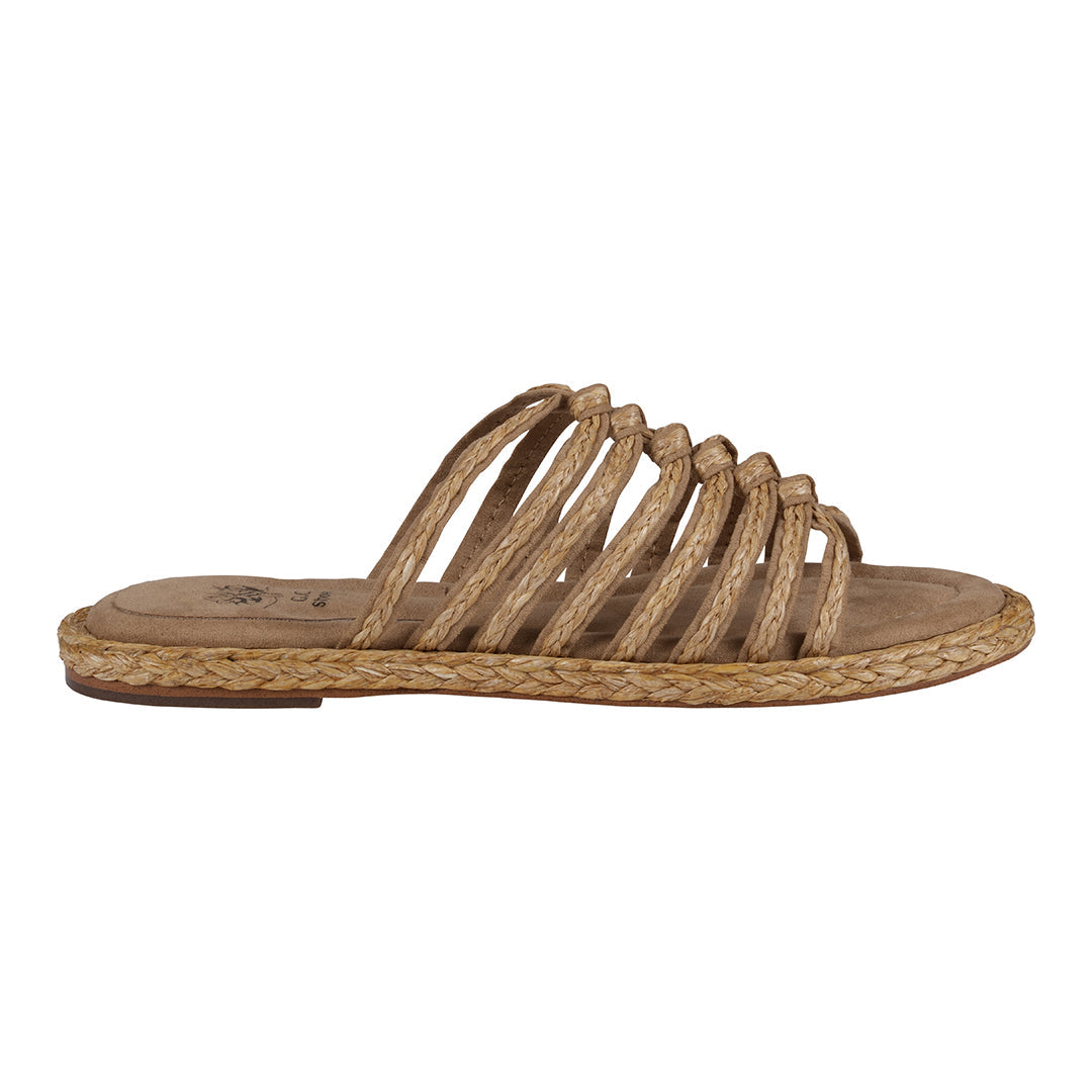Phoenix Espadrille Strappy Flat Sandals Natural view 2 (shoe) - sandals 1, flat sandals 1 - shop at us.meeeshop