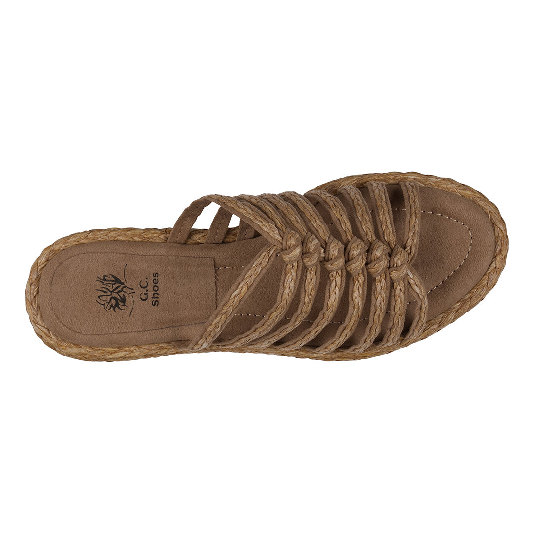 Phoenix Espadrille Strappy Flat Sandals Natural view 4 (shoe) - sandals 1, flat sandals 1 - shop at us.meeeshop