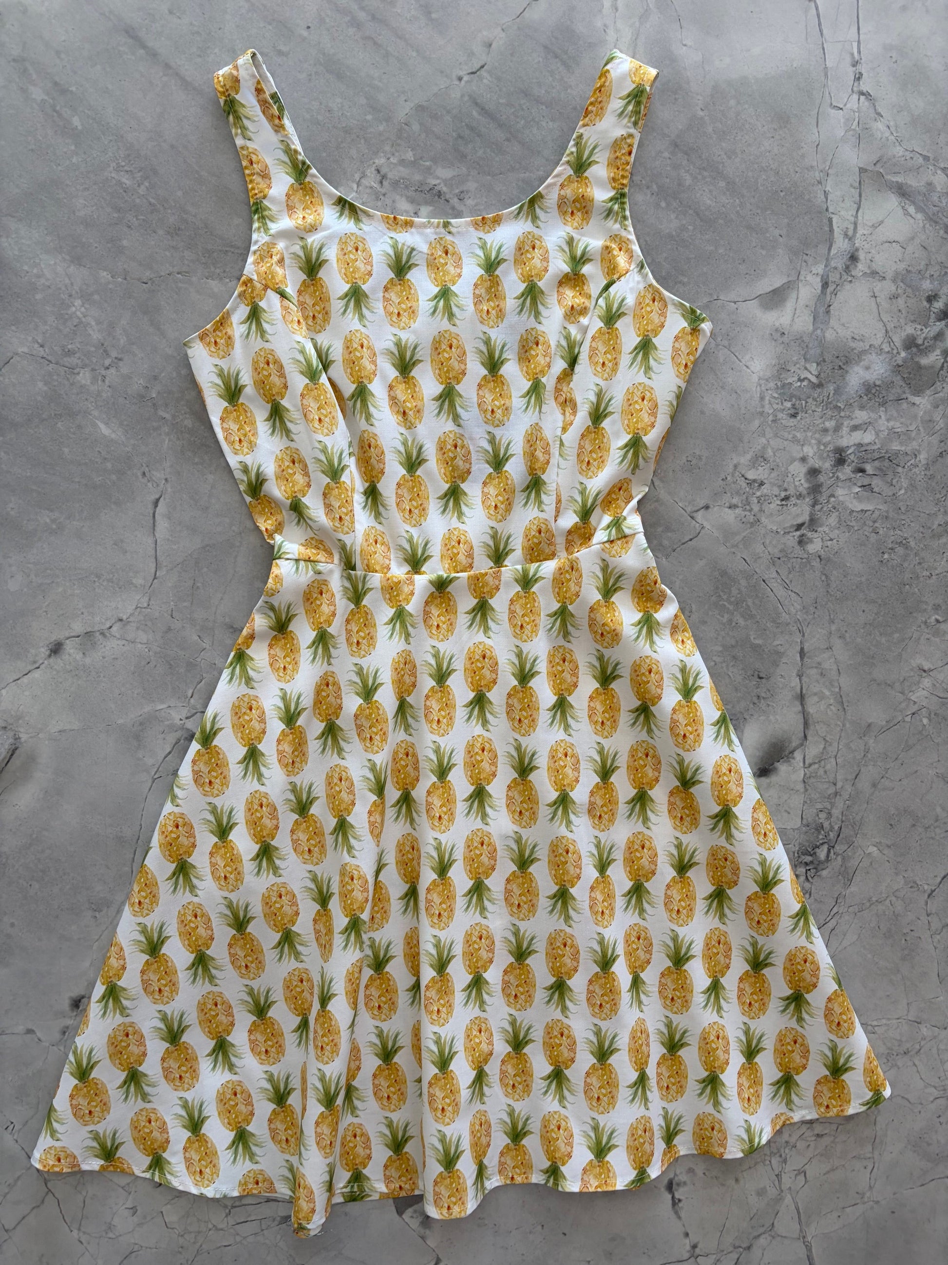 Pineapple Skater Dress in XL view 5