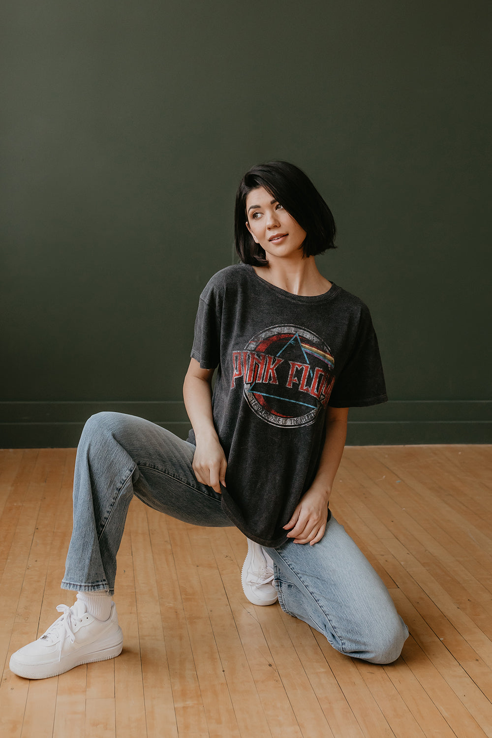 Pink Floyd Dark Side of the Moon Tee in Black - Pink Floyd Tee Shirts (top)