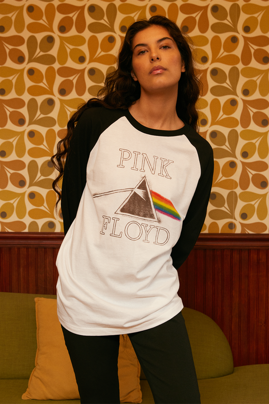 pink floyd long Pink Floyd Long Sleeve Baseball Tee view 2 (top) - shop at us.meeeshop