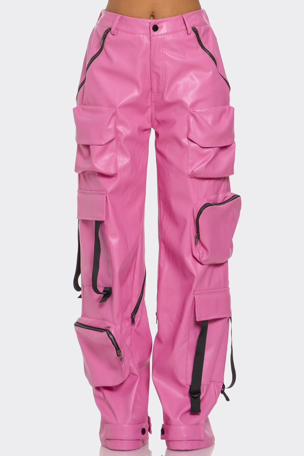 Pink Utility Cargo Pants in Small - Pink Utility Pants Women (bottom)