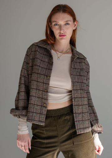 Plaid Chore Jacket - MeeeShop Women's Fashion