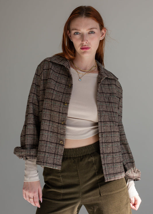 Plaid Chore Jacket in S - Plaid Chore Jacket Women (layer)