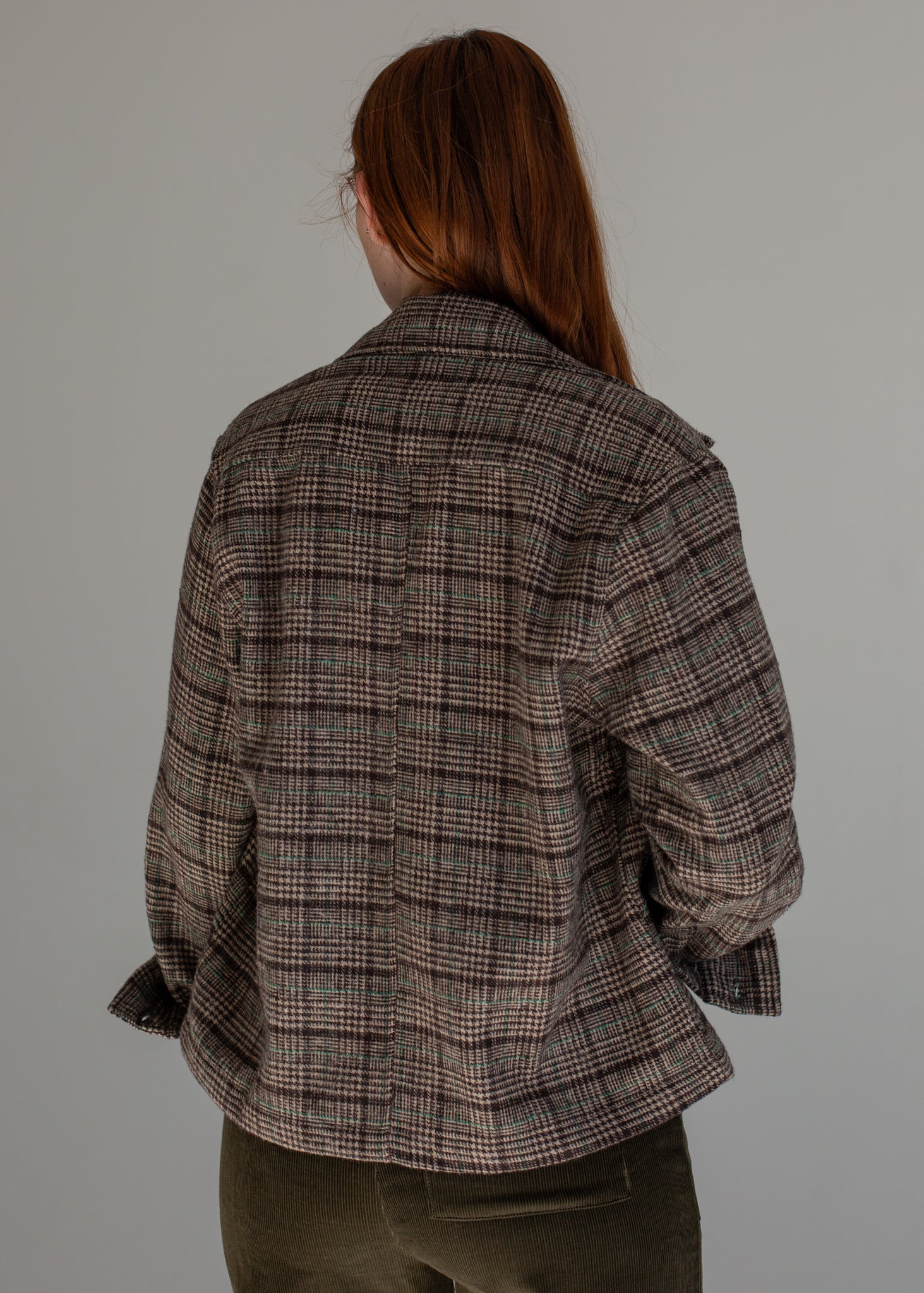Plaid Chore Jacket in XL view 4 - Plaid Chore Jacket Women (layer)
