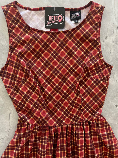 Plaid Vintage Dress in 1X view 6 - Vintage Plaid Dress