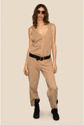 Playa Jumpsuit - Camel XS (one-piece) - camel jumpsuit, playa camel jumpsuit - shop at us.meeeshop