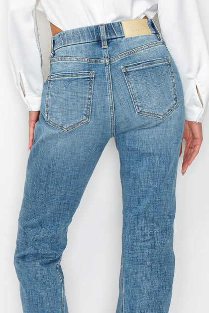 plus tummy control Plus Tummy Control High Rise Straight Jeans view 15 (bottom) - shop at us.meeeshop